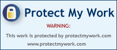 warning - Protect my work logo